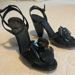 Beautiful patent heel sandals